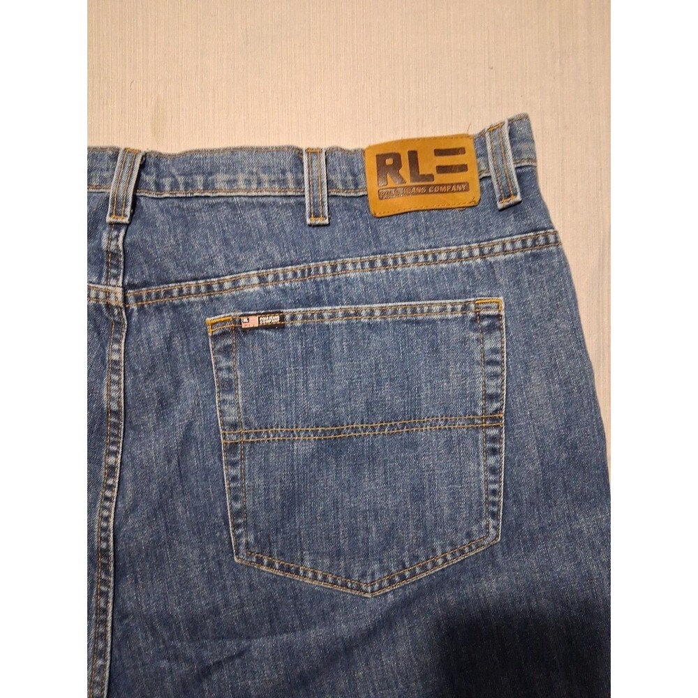 VINTAGE RL Polo Jeans Co Ralph Lauren Jeans Mens 34x32 Blue Loose Fit Denim 90s